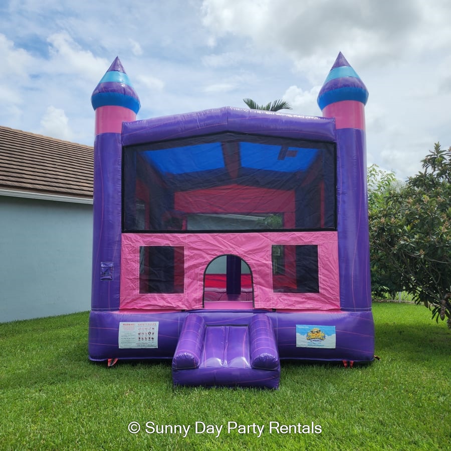 Pink 13x13 Bounce House - Bounce House & Water Slide Rentals in West ...